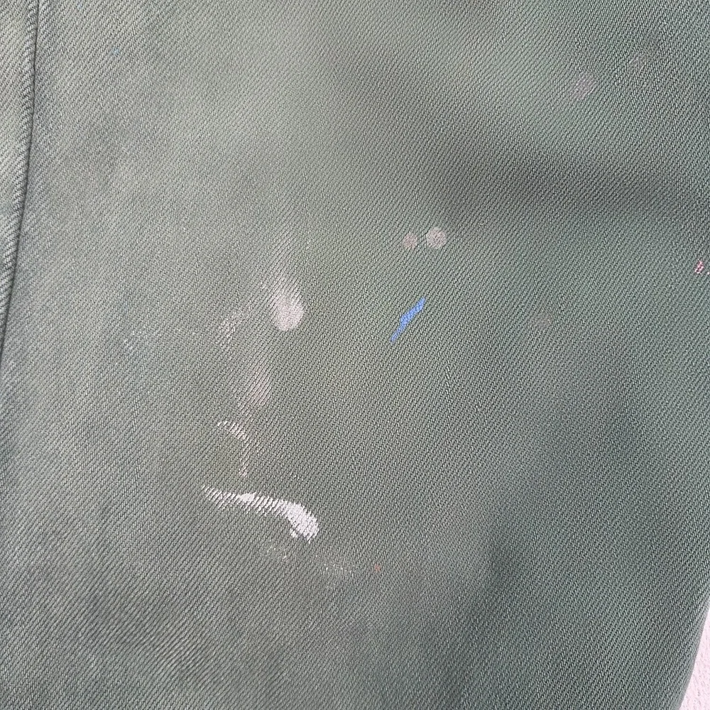 VTG Levis 501 Jeans Mens Green Straight‎ Paint Stains Art USA 90s Fits 32x30
